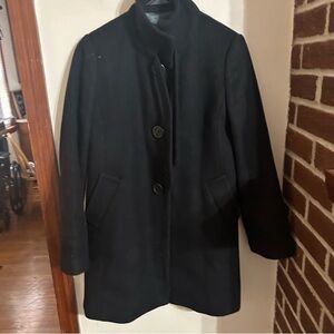 J. Crew size 6p Cashmere and Wool Elegant Black Women's Coat